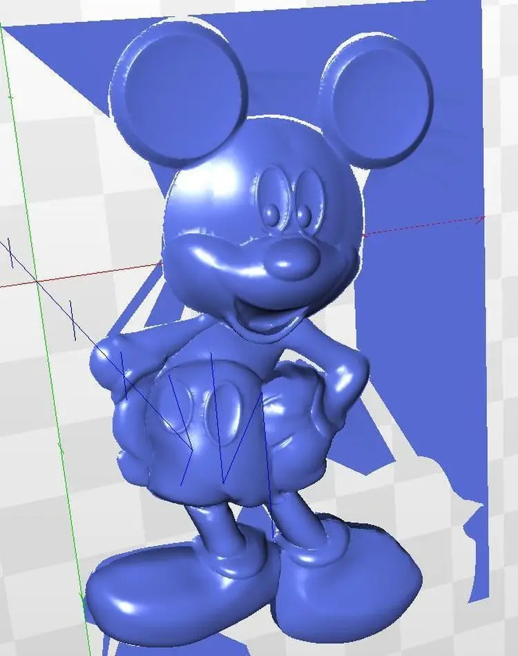 

model Mickey_Mouse relief for cnc in STL file format 3d artcam