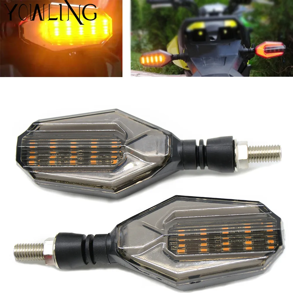 

For Kawasaki GTR1400 inja 250R EX250 Ninja 300/ABS Motorcycle Super Bright 14 LED Turn Signal Lights Indicator Amber Blinker