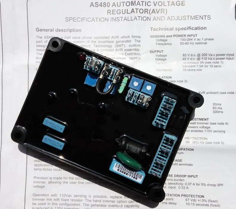 Оригинальный регулятор переменного тока avr stamford as480 запчасти для трехфазного