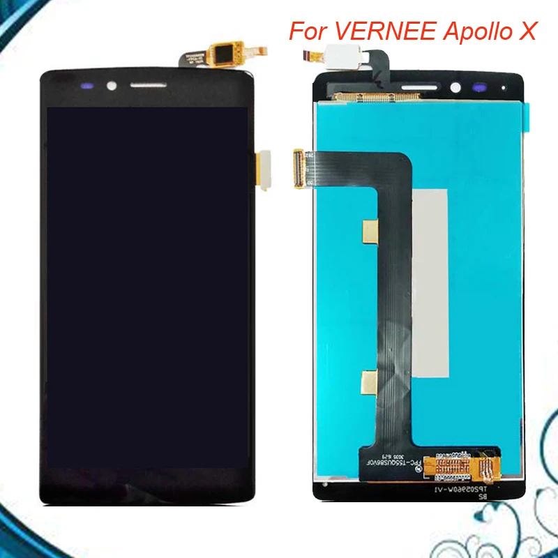 100% Протестировано для 5 дюймов VERNEE Apollo X ЖК-дисплей + сенсорный экран дигитайзер