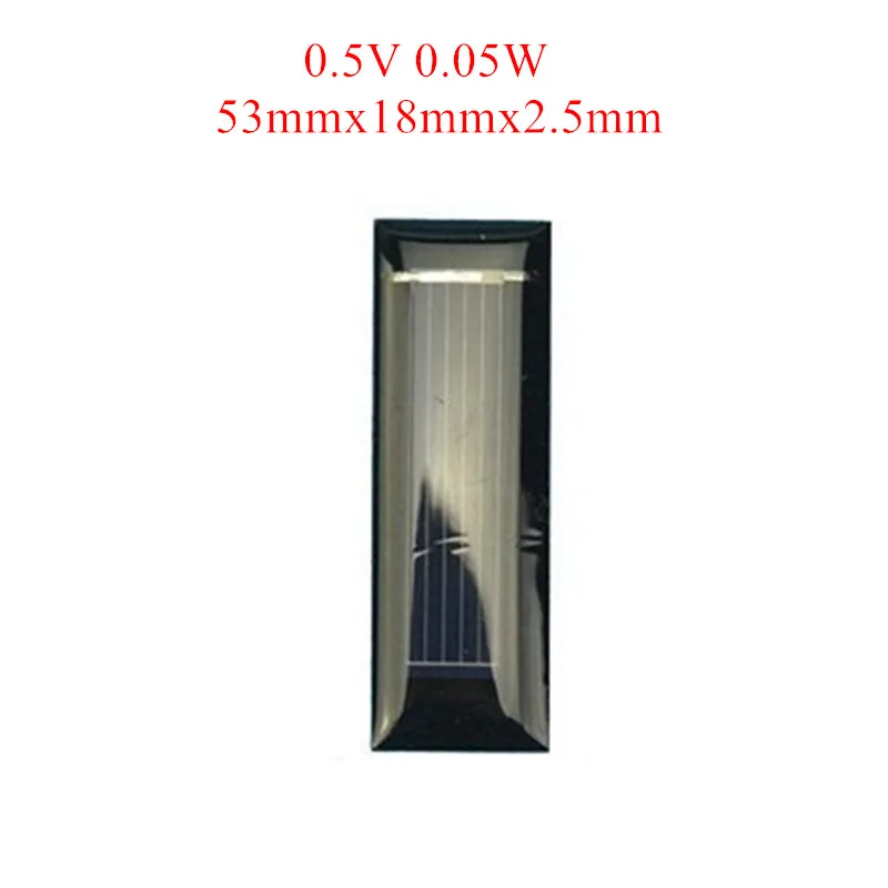 0.5V 0.05W Солнечная панель 0,05 Вт 0,6 Вт 1 Вт 1,5 Вт мини система солнечной энергии сделай сам для солнечных батарей зарядное устройство для сотового телефона 0,5 В 6 в 9 в домашнее освещение - Цвет: 0.5V 0.05W