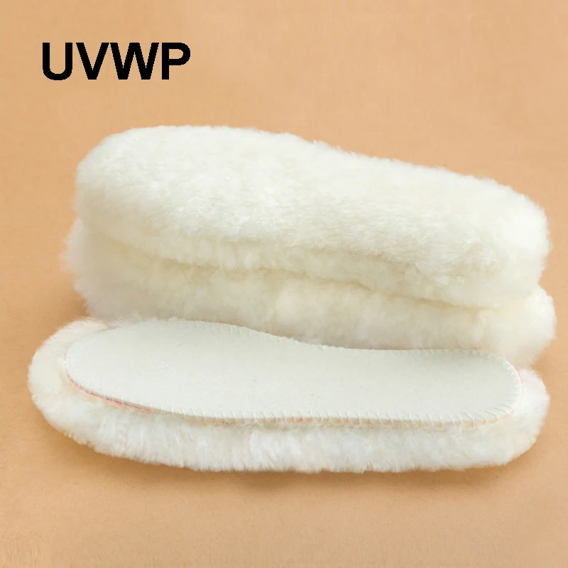 Брендовые Зимние Стельки UVWP 1 пара 100% натуральная овечья кожа подогрев стопы