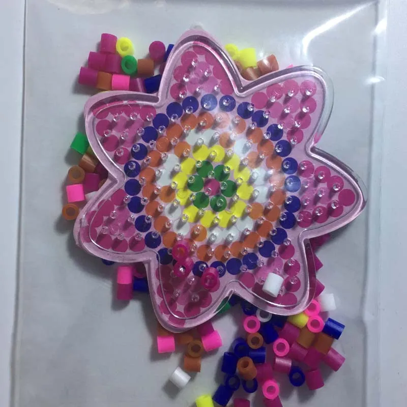 Новые детские Souptoys ремесло предохранитель бусины 3D головоломка Pegboards узоры для 5 мм бусины Хама Perler бусины DIY Пазлы - Цвет: Синий