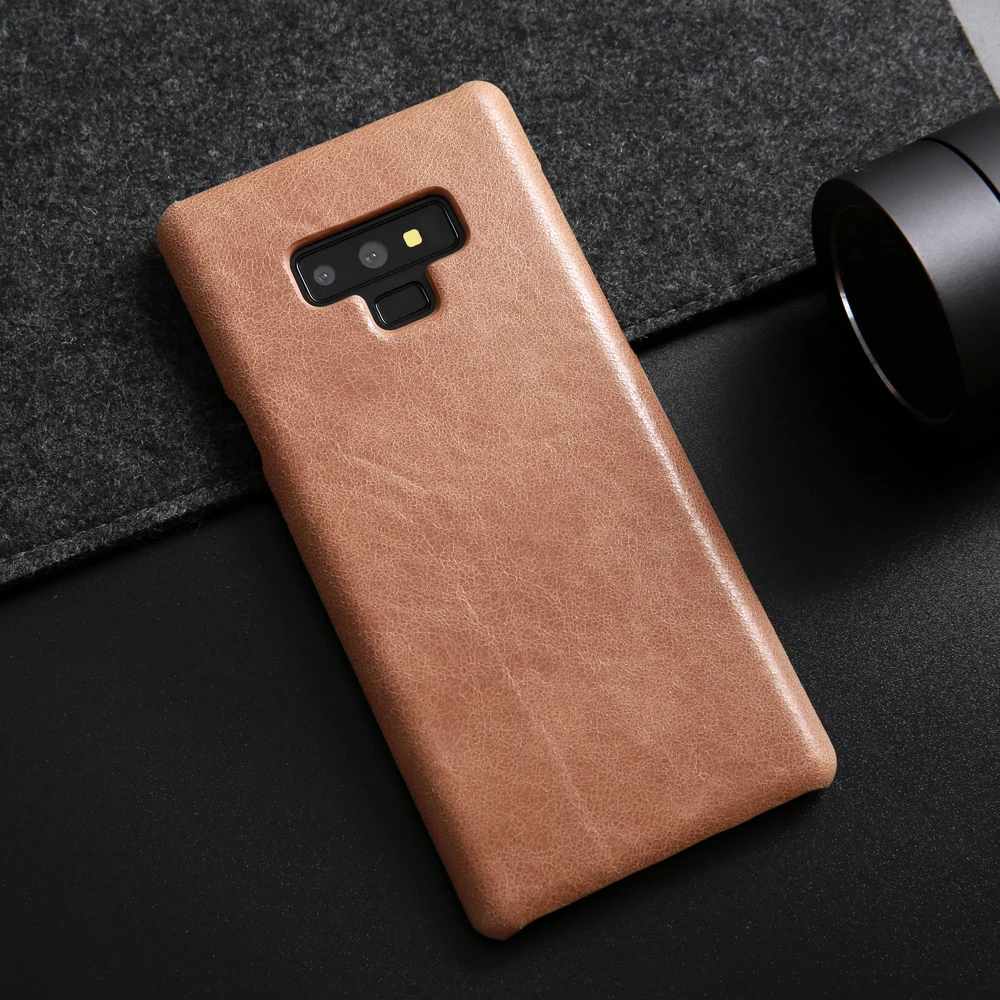 Чехол для Samsung Galaxy Note 9 роскошный чехол из натуральной кожи Модный воловьей