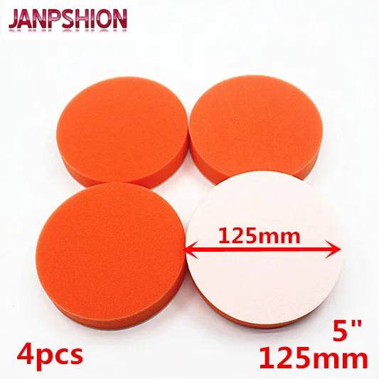 JANPSHION 4 шт. 125 мм грубая Полировочная колодка 5 &quotплоская губка полировщик