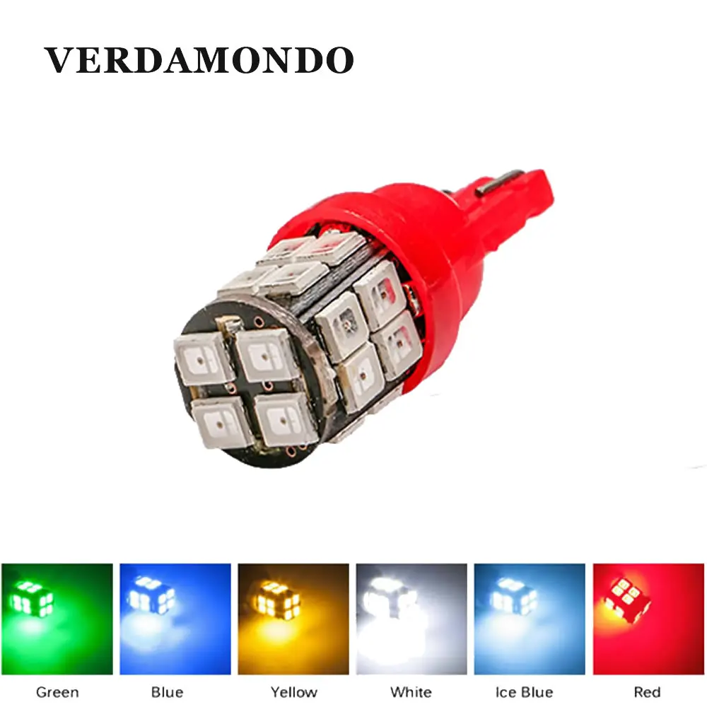 Светодиодсветодиодный лампа T10 W5W 168 194 20SMD 2835 боковые габаритные огни карта