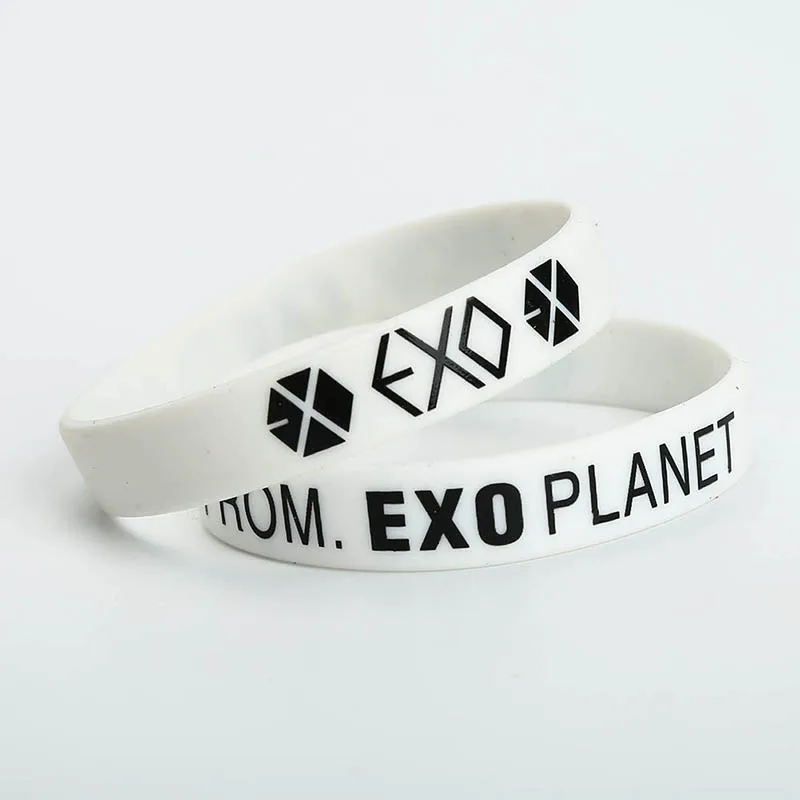 Альбом KPOP EXO браслеты с датой рождения спорт силиконовый браслет Дружба браслеты модные аксессуары для мужчин и женщин