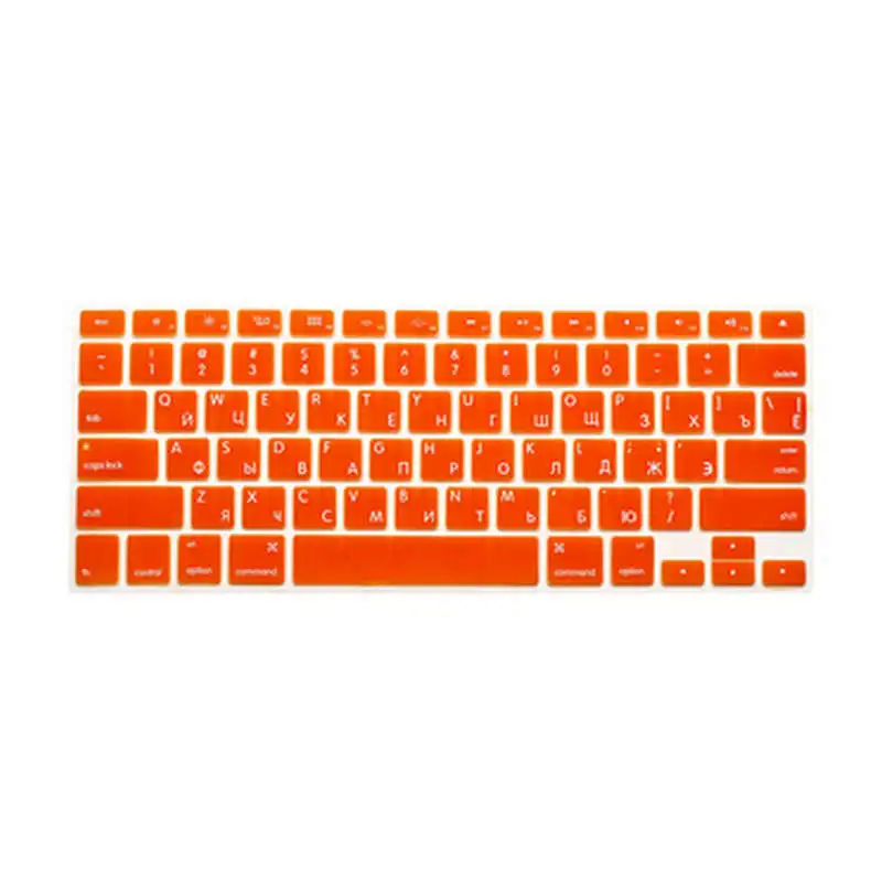 Чехол для клавиатуры с русскими буквами Macbook Air Pro Retina 13 15 17 дюймов чехлы ноутбуков