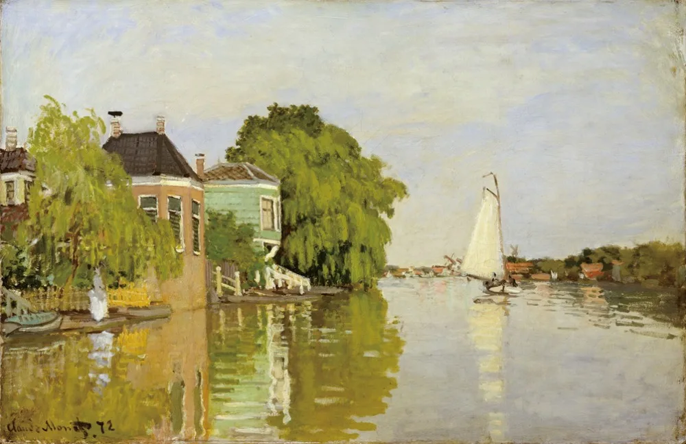 

Landscape Near Zaandam by Claude Monet Painting High quality Wall Art Decoration Oil Painting Canvas Art Reproduction Custom