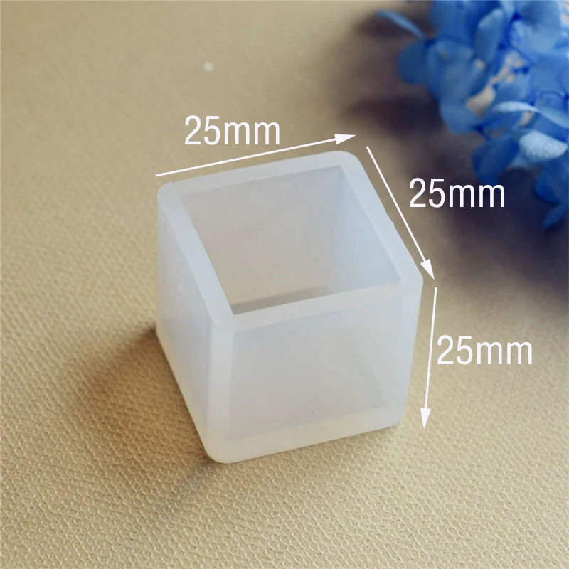 Силиконовые формы 20 мм 25 35 Кубические Подвески из смолы ручной работы DIY