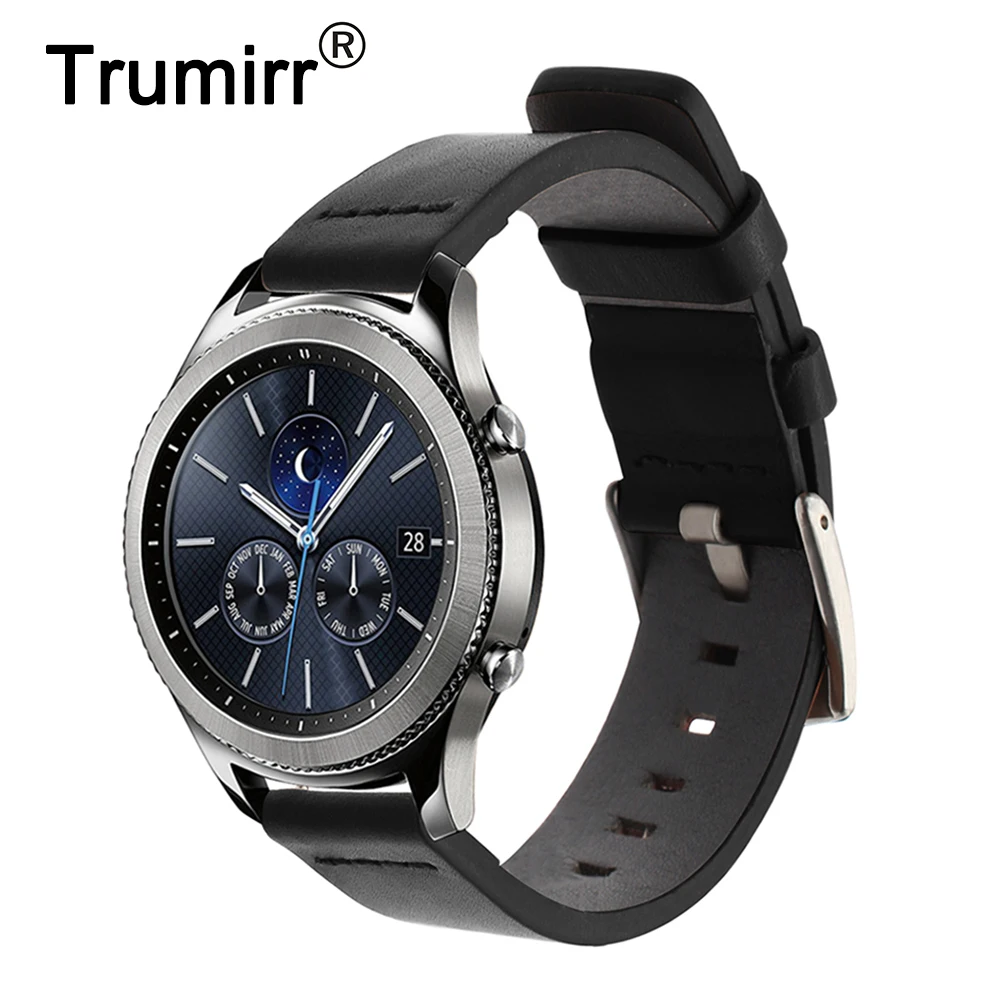 

22 мм итальянский ремешок из натуральной кожи для Samsung Gear S3 Gear 2 Neo Live Moto 360 2 46 мм быстросъемный ремешок для наручных часов