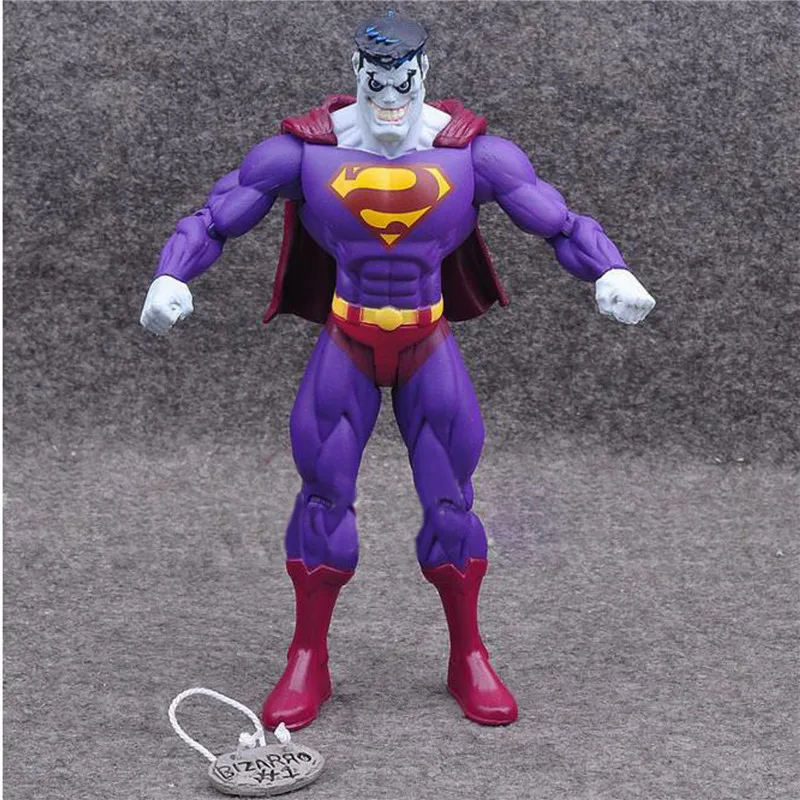 1 шт./лот DC Superhero Супермен Bizarro Супер Человек ПВХ Фигурку Коллекционная Аниме