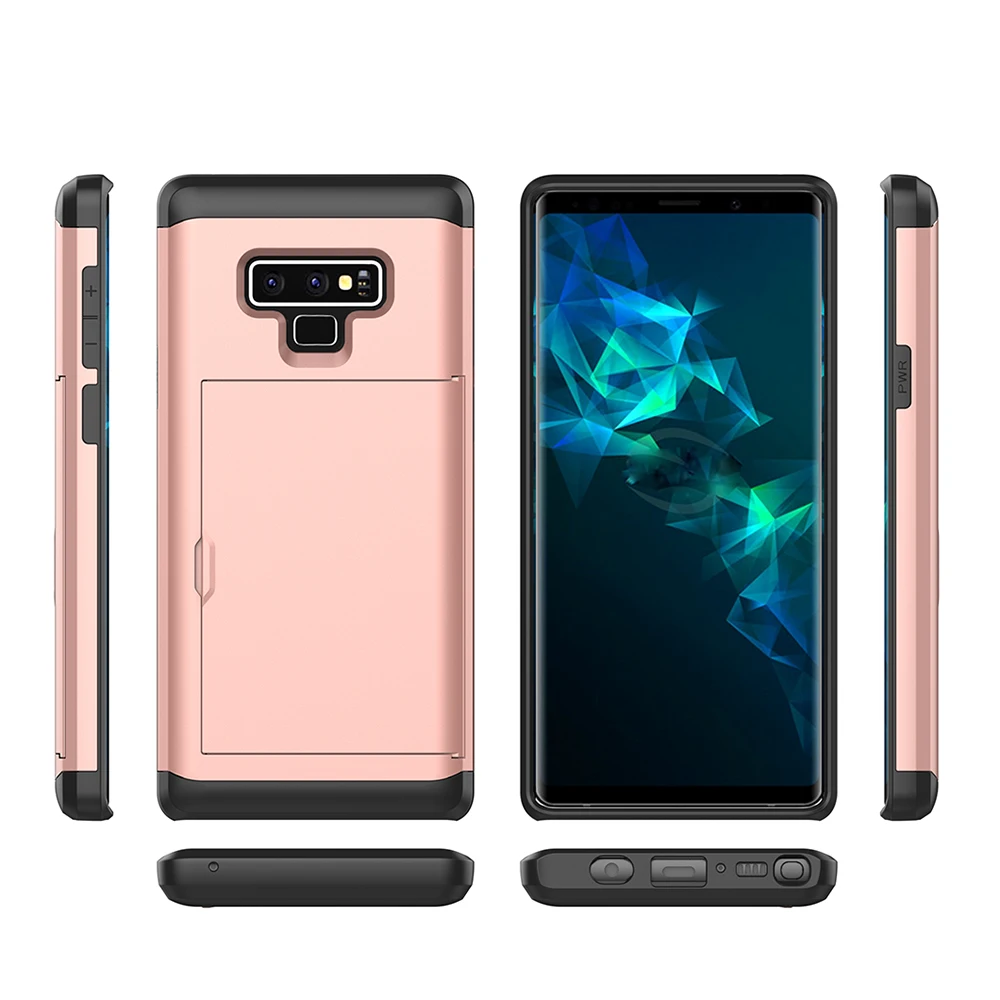 10pcs Hybrid Armor Case For Samsung Galaxy A3 A5 A7 J3 J5 J7 2015 2016 G530 Shockproof 2 in 1 Slide Card Slot Phone Cover |
