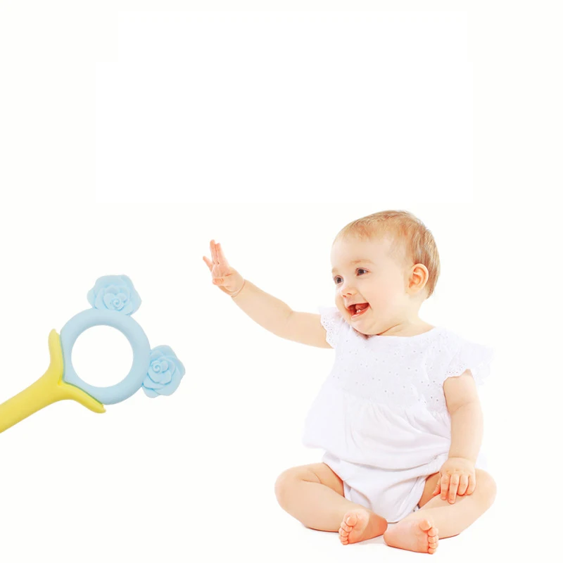 

Boys and Girls 0-1 Years old Teether Baby molars cartoon Silicone Baby Bite rose Teeth rubber Teeth Training
