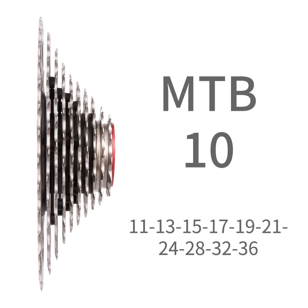 ZTTO MTB 10 s свободное колесо скоростей кассета 11 36T Серебристый Стальной маховик для