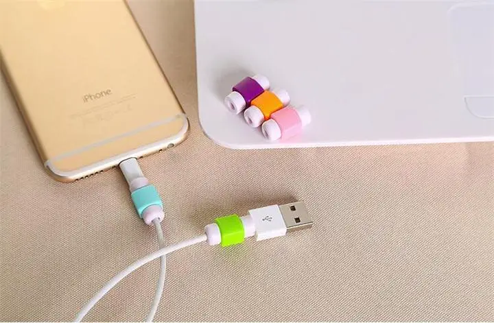 Новая Мода 500 Шт. USB Кабель для Передачи Данных Линии Протектора Противовзломная