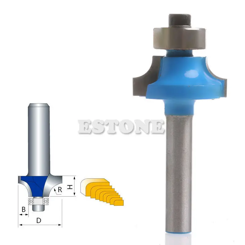 Новый 1/4 &quotхвостовик 3/8&quot Радиус Круглый над бисером фреза для отделки кромки