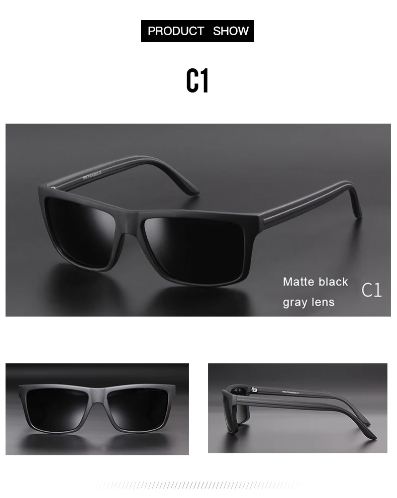 WHO CUTIE TR90 солнцезащитные очки Мужские поляризационные UV400 линзы брендовые дизайнерские винтажные Модные солнцезащитные очки для вождения мужские оттенки S022