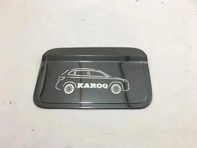 Black Для Skoda Karoq Нержавеющая сталь топливный бак крышка Кепки Стикеры отделка автомобиля Средства для укладки волос автомобиля Запчасти 1 шт./компл - Цвет: Black