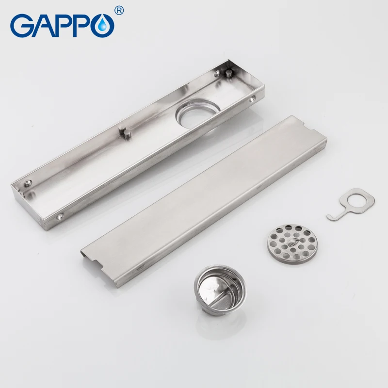 gappo floor drain shower tray under tile drain channel stainless steel anti odor water drain dry water seal bathroom trap y85535 free global shipping