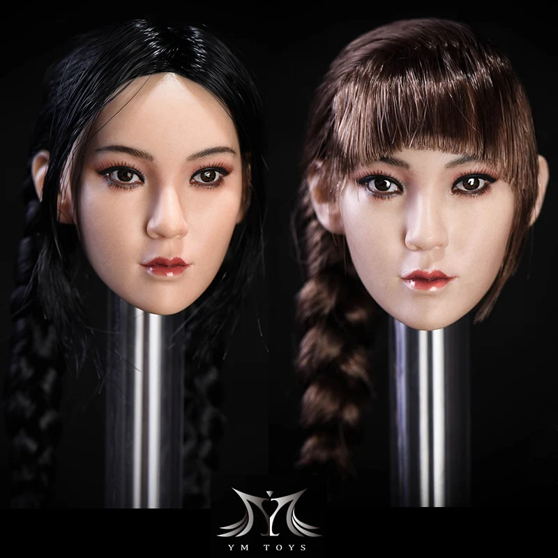 Фигурка YMTOYS на заказ 1/6 азиатская красивая девушка голова Инь для 12 дюймовой