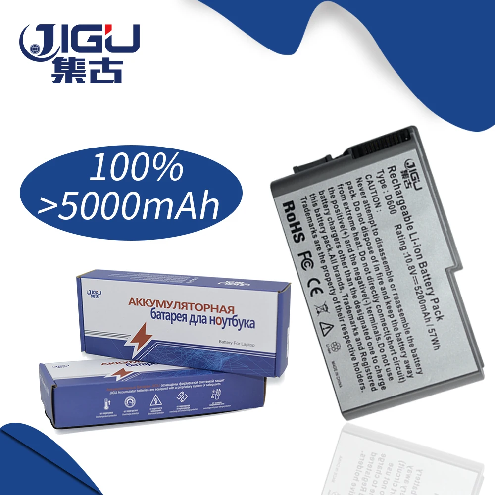 

Аккумуляторная батарея JIGU, для замены 6Y270, U1544, 310-5195, C1295, для ноутбуков Dell lnspiron 510, 600m, Latitude D500, D505, D510, D520, D610, D600, D530