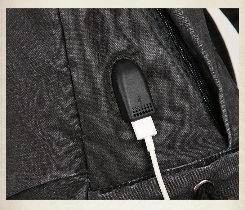 Muzee, холщовый рюкзак для мужчин, школьный, usb, зарядка, порт, сумки для путешествий, ноутбука, колледжа, студентов, рюкзак для путешествий, рюкзак, черный, 1898