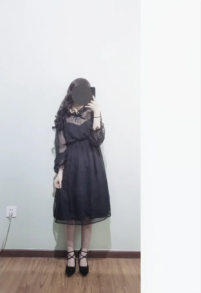 Винтажное Дизайнерское черное готическое платье loilta в готическом стиле