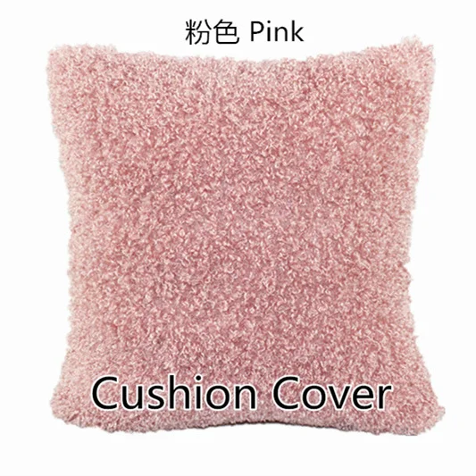 Pink Aut. Win.30/35/40х40/45/50/60 см Размер упаковки розовое бархатное мягкий плюшевый чехол для подушки на заказ Подушка кресло-диван кровать наволочка для домашнего декора - Цвет: Pink