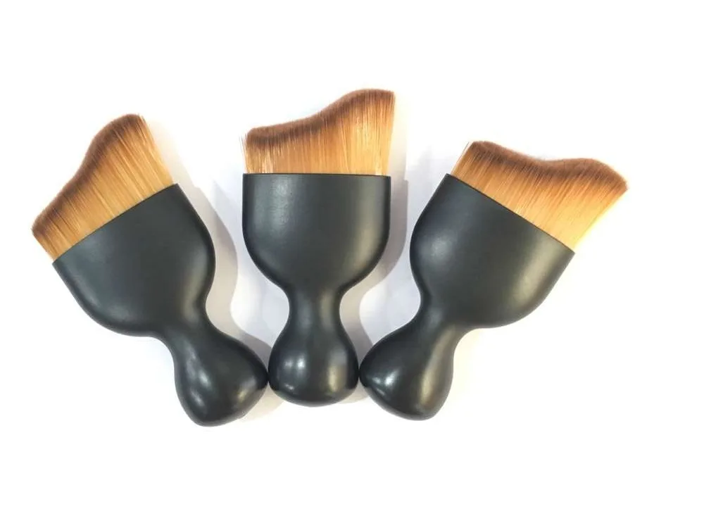

Newest Makeup Foundation Brushes Shadow Contour Wineglass Brush wave shape Brush Makeup Brushes Professional Cosmetic Tool 50pcs