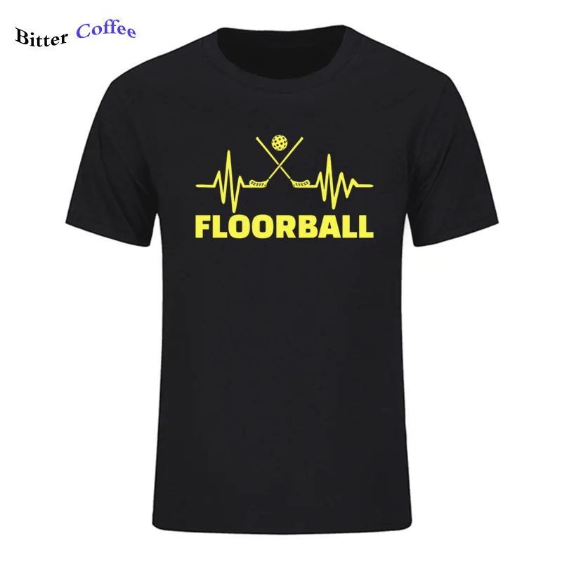 2 Мужская футболка Floorball Fan ECG для мужчин, Качественная мужская футболка с круглым вырезом и коротким рукавом, модная брендовая футболка - Цвет: 2