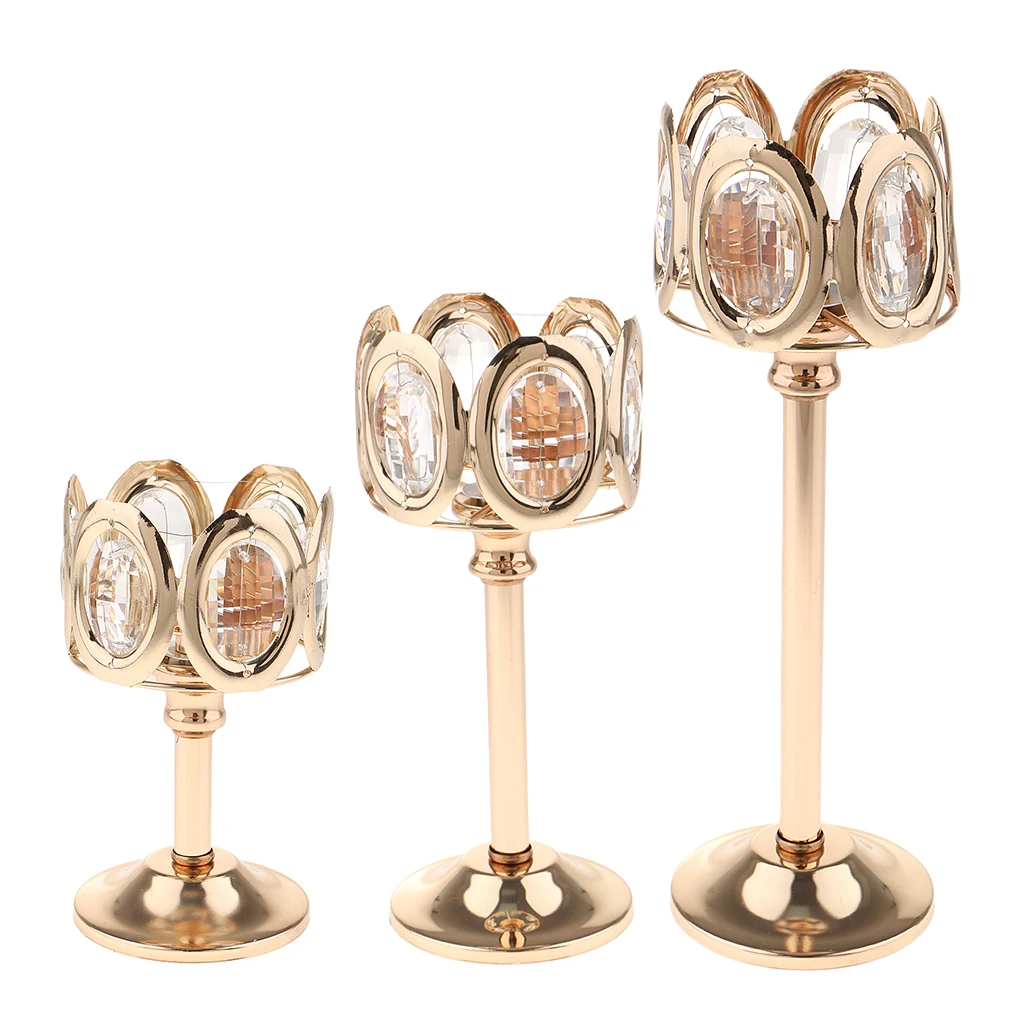 Свадебная вечеринка Декор Кристалл Votive Tealight подсвечник Настольный Топ