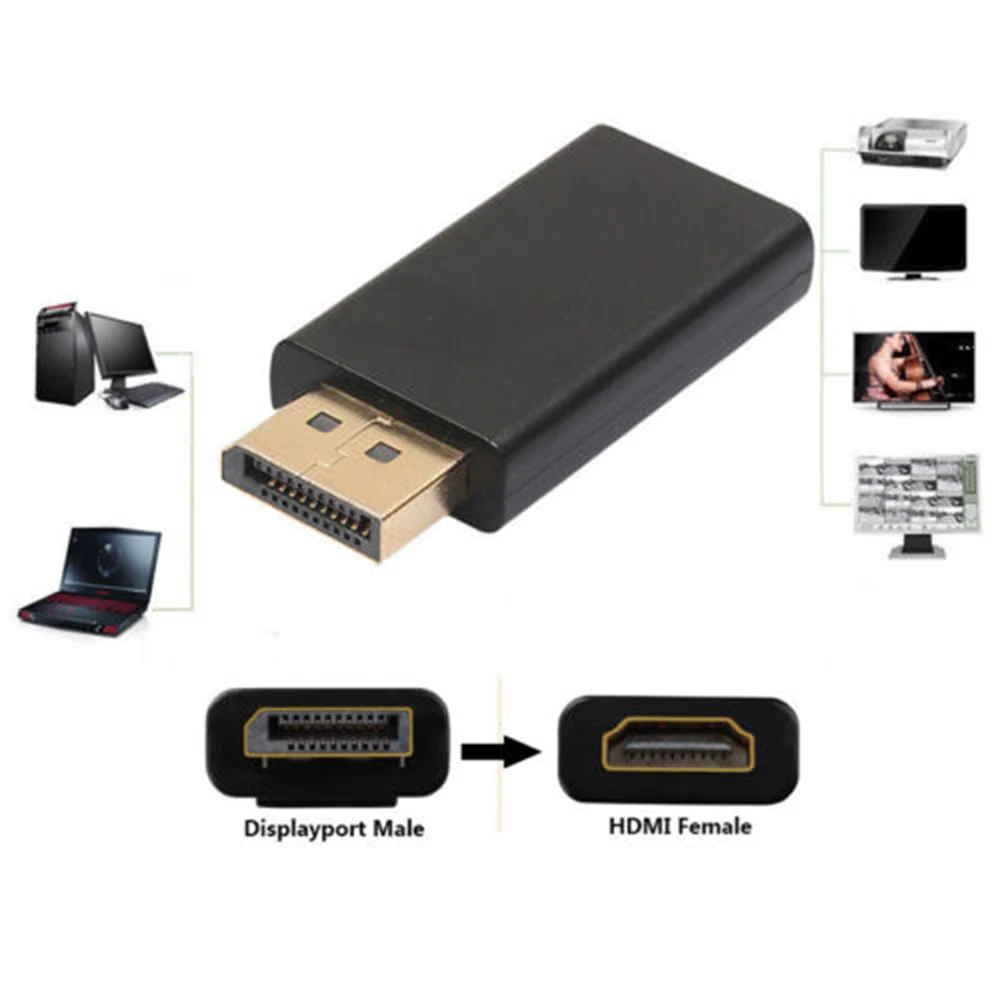1080 p Дисплей Порт DP штекер HDMI Женский адаптер конвертер кабель видео аудио разъем