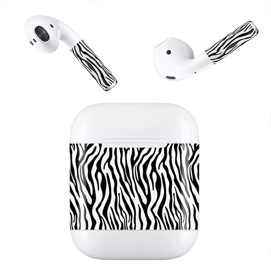 Защитный чехол для Apple Airpods Air Pods + Защитная Наклейка против потери элегантный
