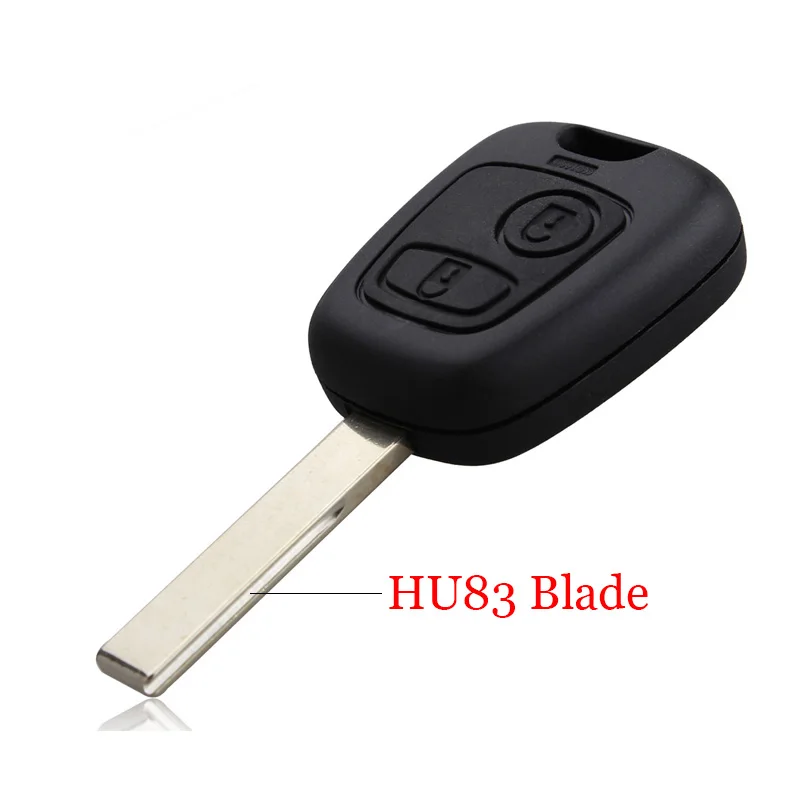 HU83 Blade Корпус для автомобильного ключа чехол 2 кнопки для peugeot 107 207 307 407 206 306 406 для Citroen C1 C2 C3 C4 Saxo Xsara Picasso Berlingo - Цвет: HU83 Blade