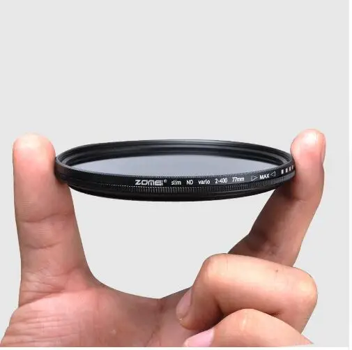 Тонкий регулируемый нейтральный светофильтр ZOMEI для объектива камеры Canon Nikon