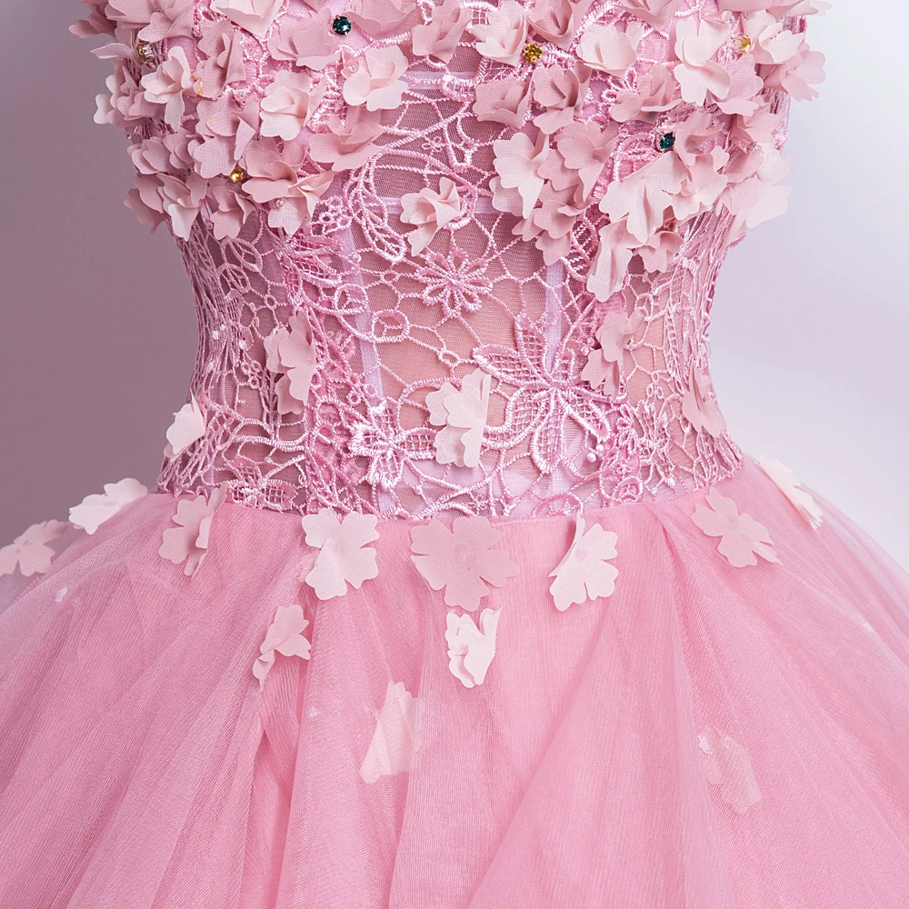 Ангел Свадебное Платье Брак Вечернее Невесты Пром Vestido Де Noiva 2017 Цветы pink7201 |