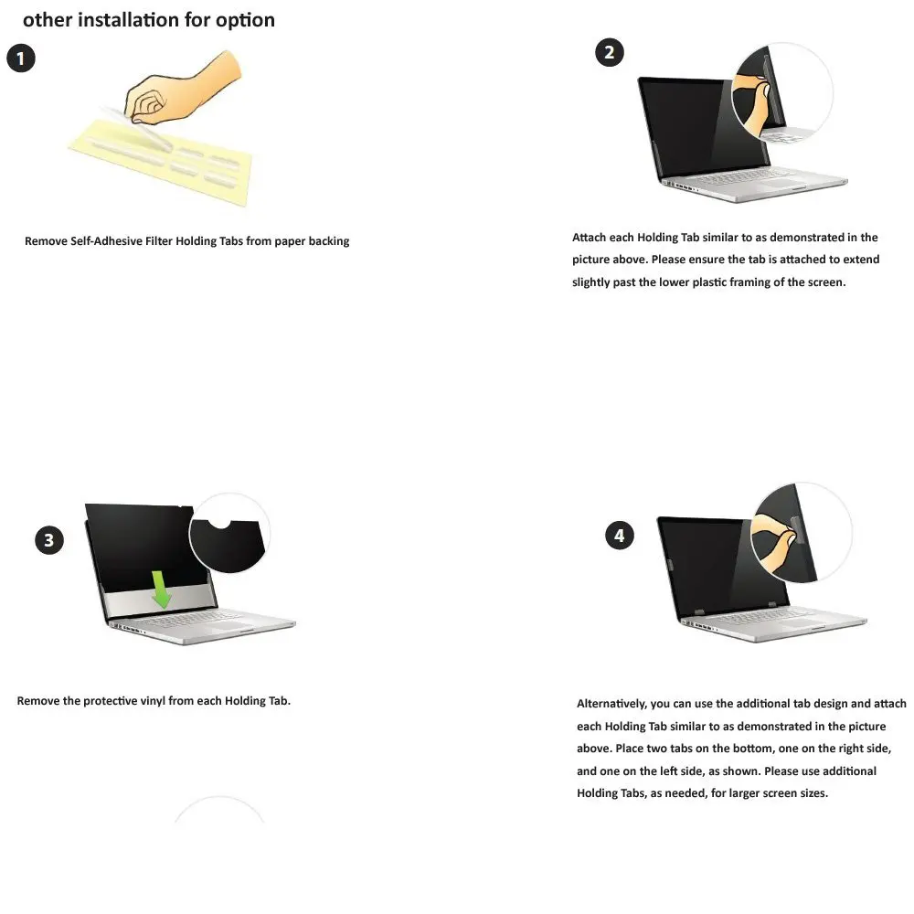 23 дюймов 16:9 фильтр экрана конфиденциальности Анти шпионская пленка для