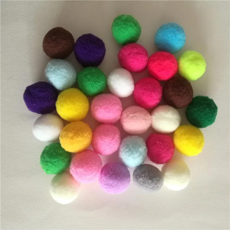 30 шт. мягкие шарики-Помпоны разных цветов мм | Дом и сад