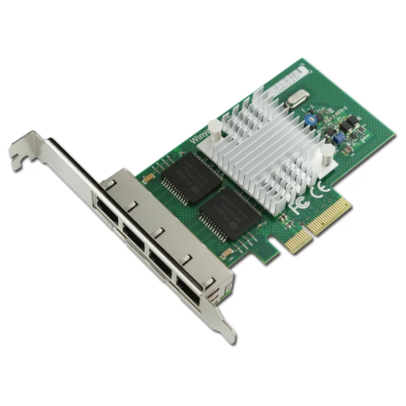 Сетевая карта PCIe на 4 порта Gigabit Ethernet сетевой адаптер 1000 Мбит/с I340T4 для сервера|network