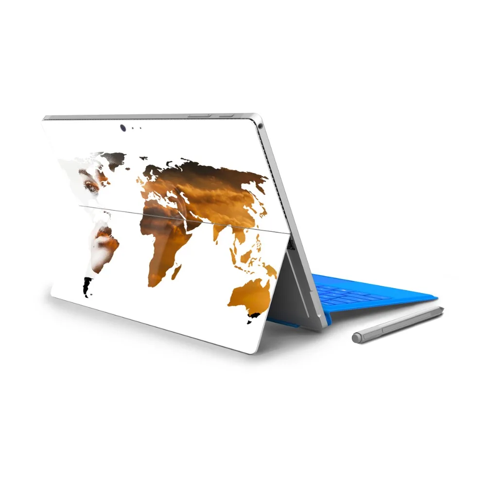 GOOYIYO 2018 для Micro Surface Pro 4 5 виниловая задняя наклейка на планшет стикер нетбук карта