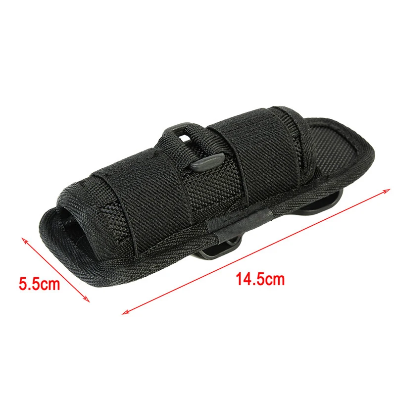 

Portable 360 Degrees Rotatable Flashlight Pouch Holster For Hunting Sports LED light Clip Tactical Torch Nylon Holster For Belt