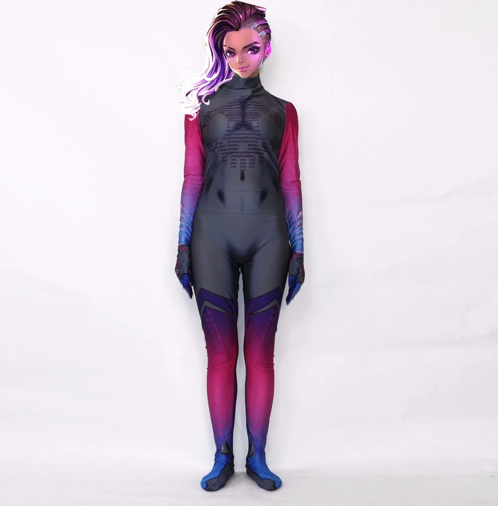 DVA над песней Hanna zentai костюм D. va Reaper Hanzo SOLDIER76 Mercy Tracer ROADHOG Косплей роковой вдовы на