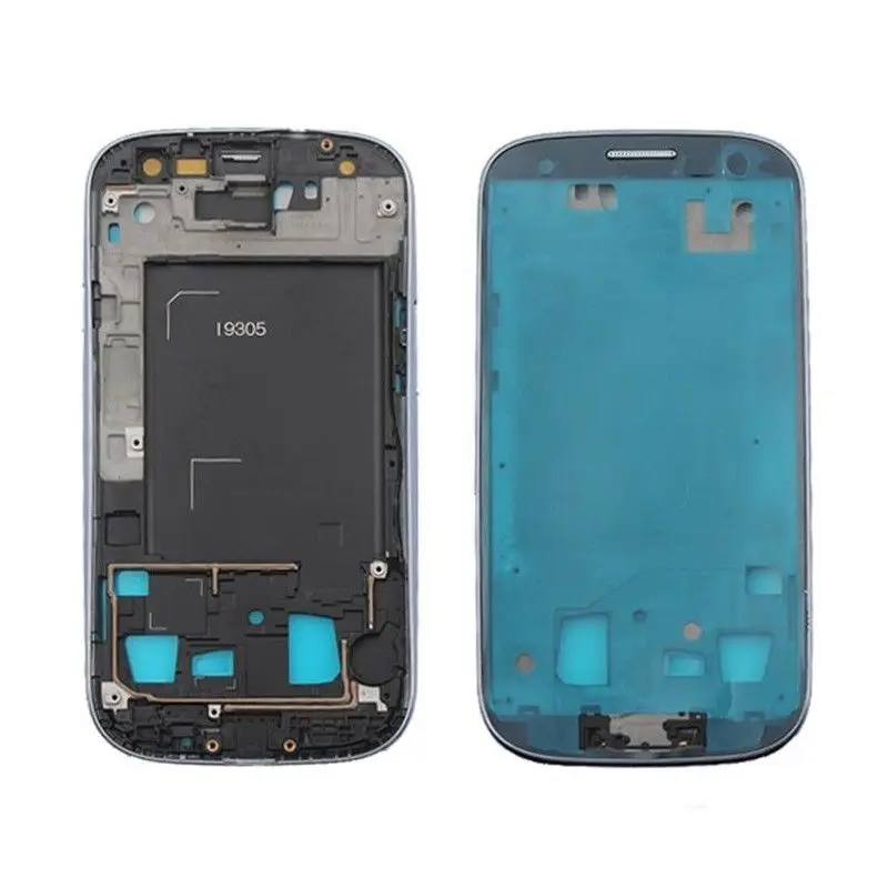 Для Samsung Galaxy S3 4G LTE GT-I9305 серебристый/синий/черный цвет LCD передняя рамка Лицевая