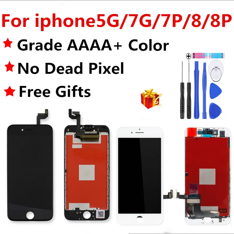 AAAA качественный ЖК экран для iphone 7 Дисплей в сборе Замена с оригинальным