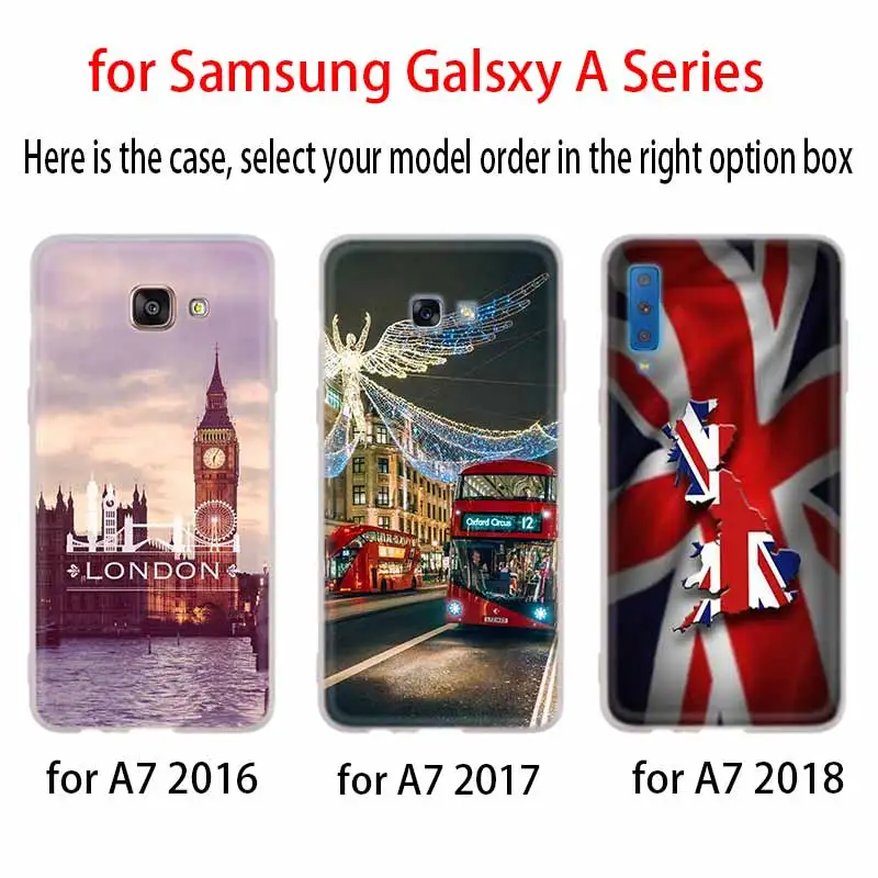 Флаг Великобритании Лондон чехол для Samsung Галактики A12/A20/A51/A70/A20s/A21s/A32/A50/A50s/A42/A52/A72 5G