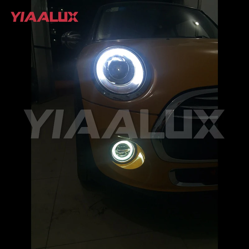 2 шт. светодиодный противотуманный фонарь с Ангельские глазки для BMW Mini Cooper DRL