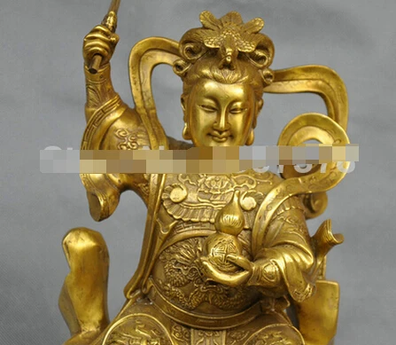 SUIRONG---408 + 14 ''китайский даосизм Женский воин Меч Бог войны Дракон бронзовая