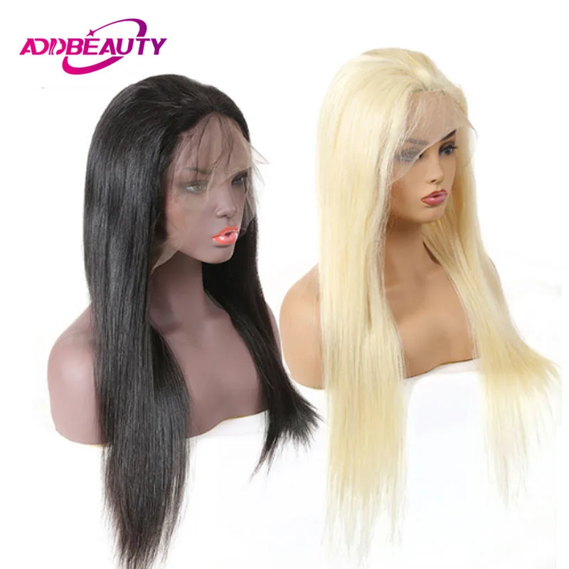 Полные парики шнурка бразильские волосы remy прямые предварительно сорванные