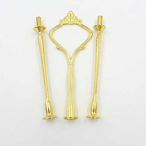 Hot 3 Tier Hardware Crown Cake Plate Stand Handle Fitting Wedding Party Table Decor | Дом и сад